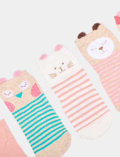 Lot 5 paires chaussettes multicolore bébé garçon