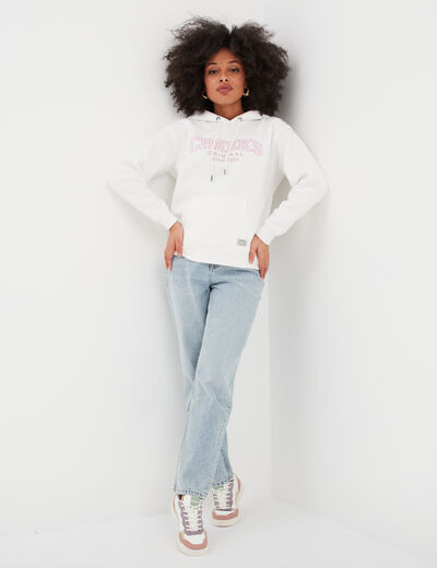 Jeans mom 7/8ème taille haute Creeks denim bleach femme