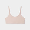 Brassière coton rose poudrée fille