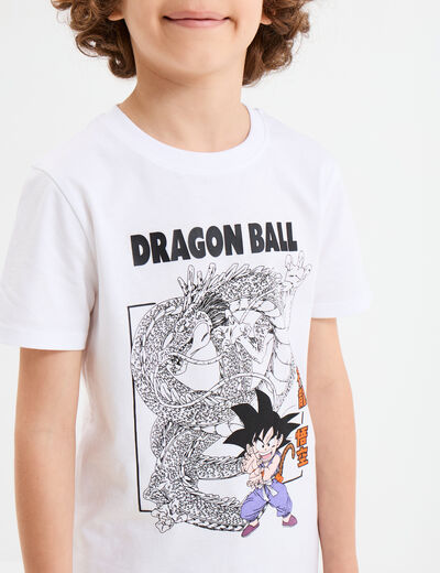 T-shirt manches courtes Dragon Ball Goku blanc garçon