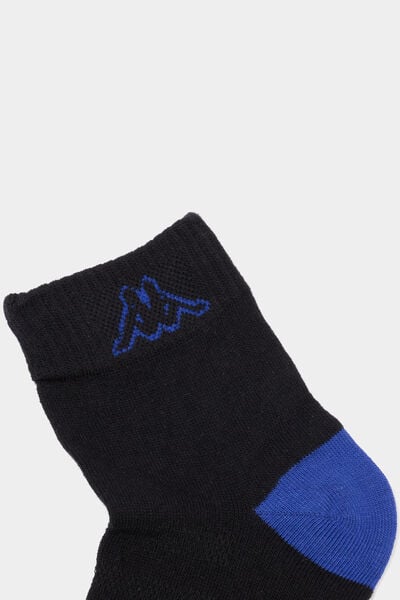 Lot 3 paires socquettes sport Kappa noir homme