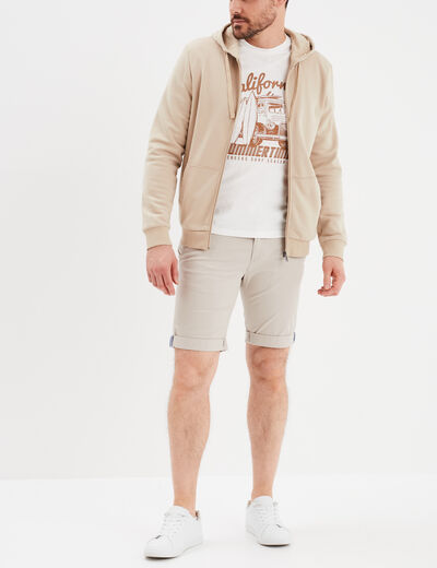 Short chino slim Creeks sable homme