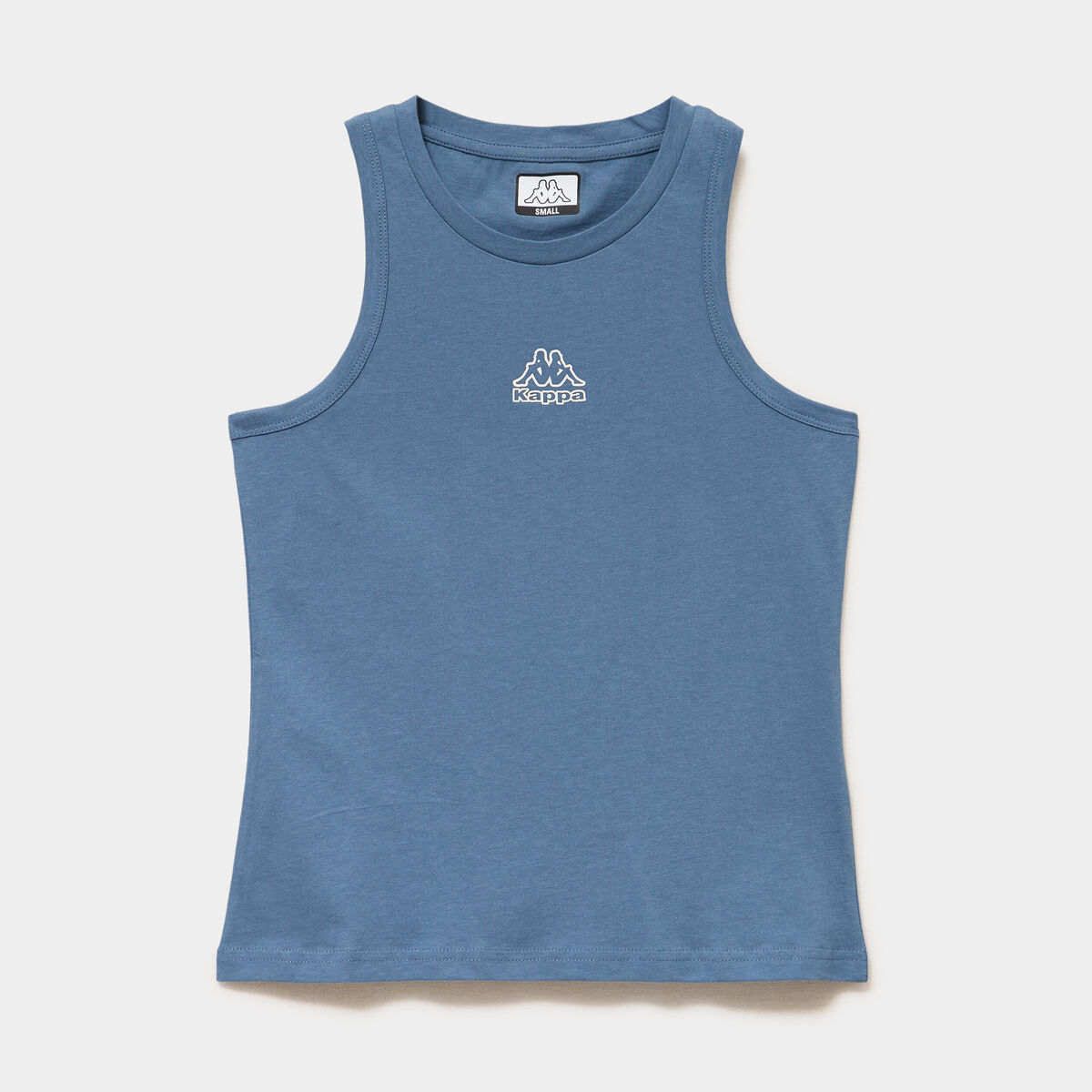 D&eacute;bardeur col rond coton Kappa bleu femme