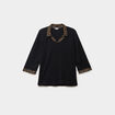 Pull effet 2-en-1 avec manches 3/4 vert kaki femme grande taille
