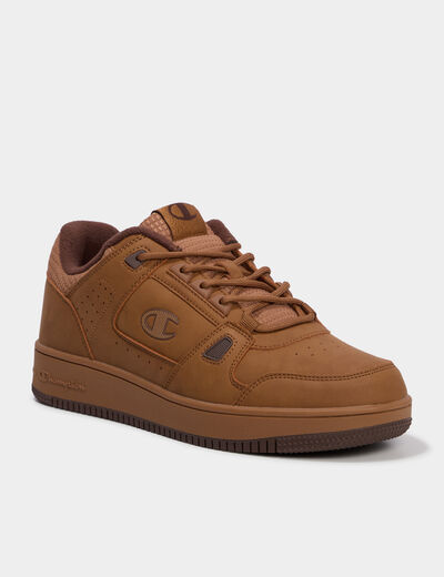 Baskets &agrave; lacets Champion RD18 COMB camel homme