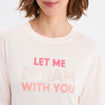Chemise de nuit manches courtes vieux rose femme