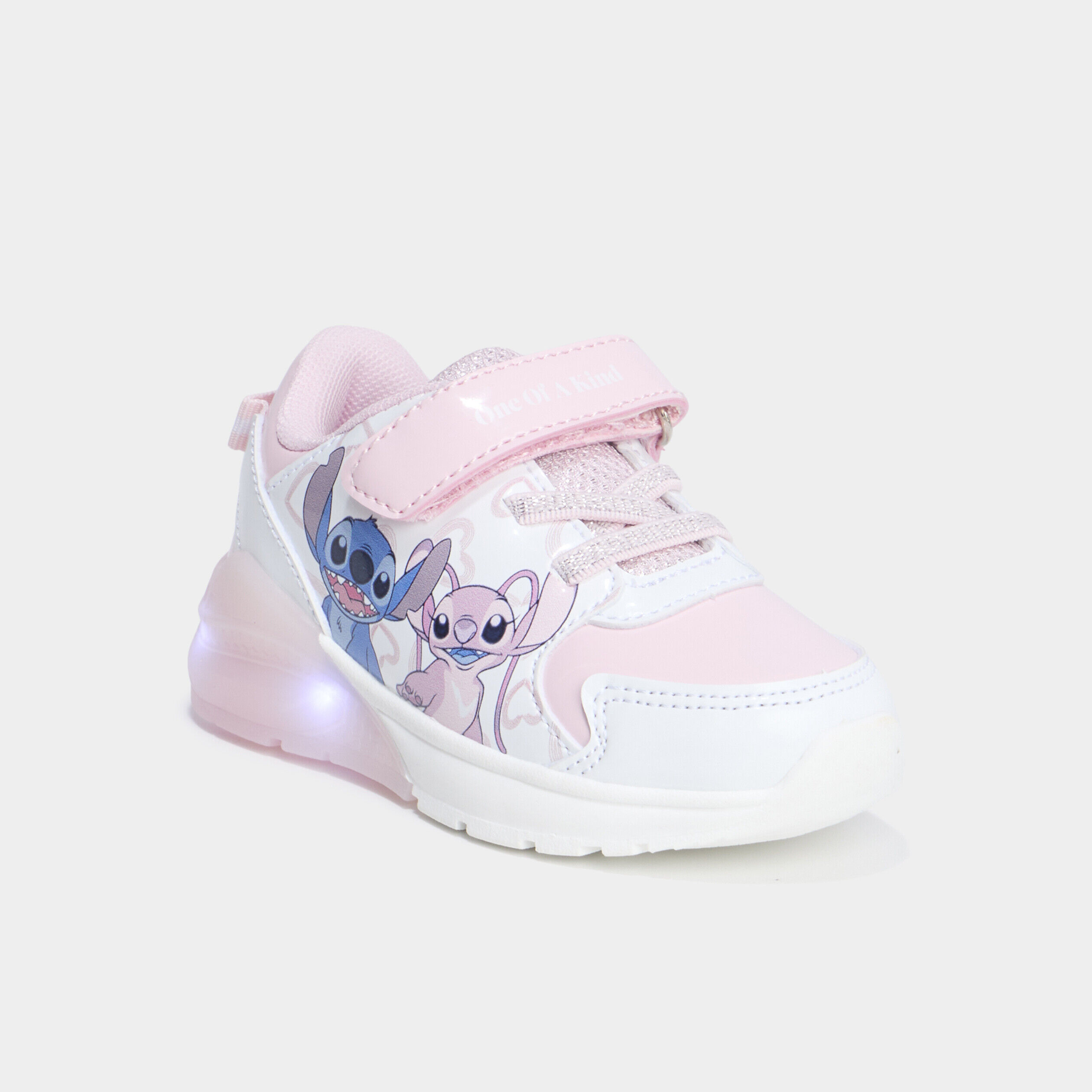 Baskets running lumineuses Stitch rose bébé fille