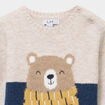 Pull col rond manches longues bleu marine b&eacute;b&eacute; gar&ccedil;on