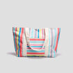 Sac cabas rectangulaire multicolore femme
