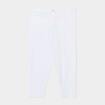 Legging corsaire taille &eacute;lastiqu&eacute;e blanc femme grande taille