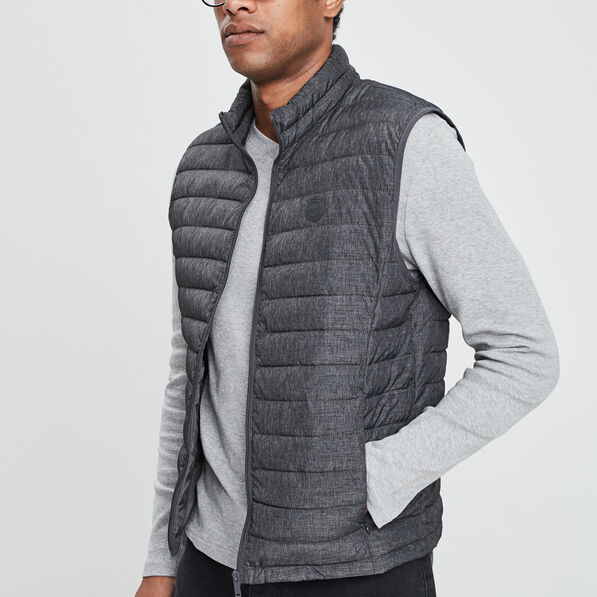 doudoune legere droite sans manches gris homme Doudoune légère droite sans manches gris homme