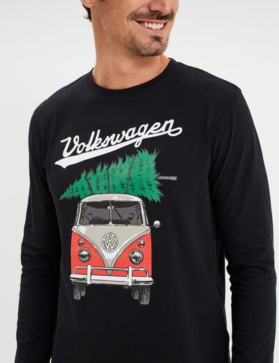 Ensemble pyjama 2 pi&egrave;ces Volkswagen noir homme