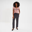 T-shirt délavé en coton Liberto parme femme