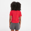 T-shirt cropped ajusté broderie Creeks rouge femme