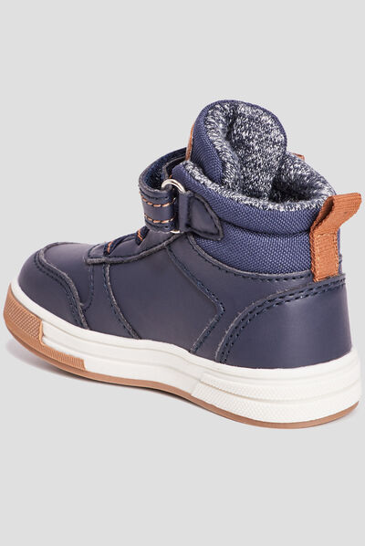Baskets montantes Creeks bleu bébé garçon