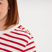 T-shirt manches courtes avec boutons ecru femme grande taille