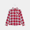 Chemise manches longues Creeks rouge garçon