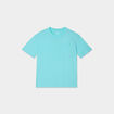 T-shirt oversize 1 poche manches courtes bleu turquoise garçon