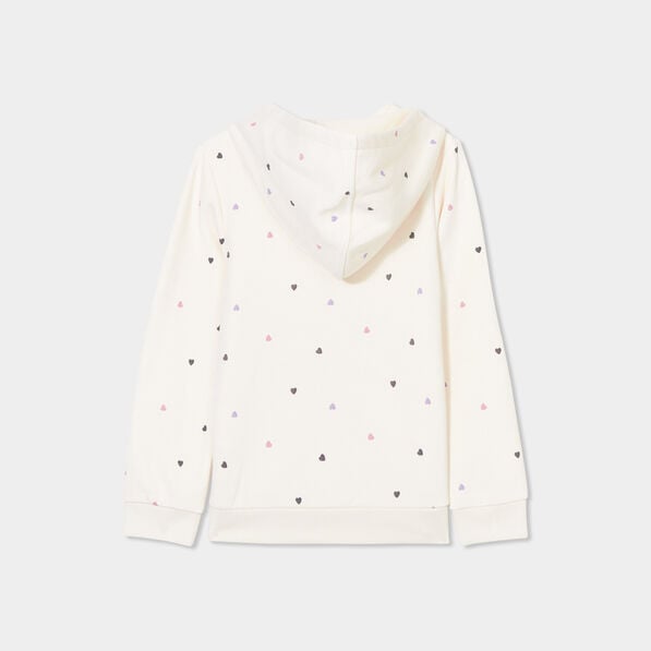sweat zippe a capuche beige fille Sweat zippé à capuche beige fille