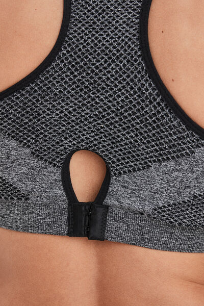 Brassi&egrave;re sport microfibre dos nageur gris femme