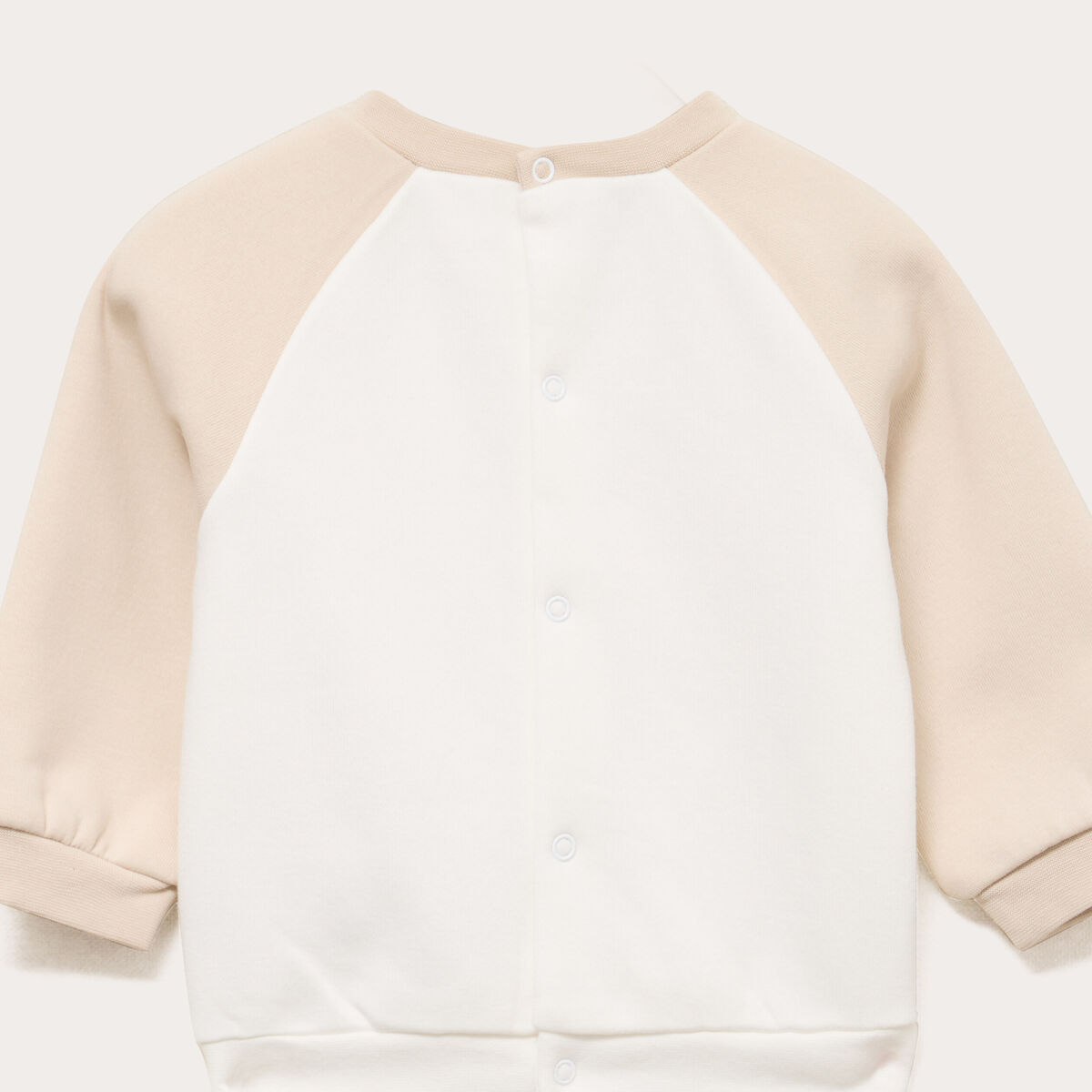Ensemble 3 pi&egrave;ces avec sweat et pantalon blanc b&eacute;b&eacute;