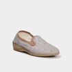 Chaussons compens&eacute;s sable femme