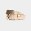 Ceinture avec boucle couleur or femme