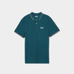 Polo avec broderie poitrine coton Creeks bleu canard homme