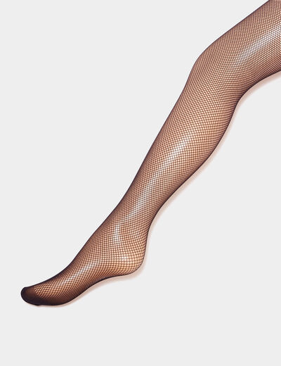 Collants résille noir femme