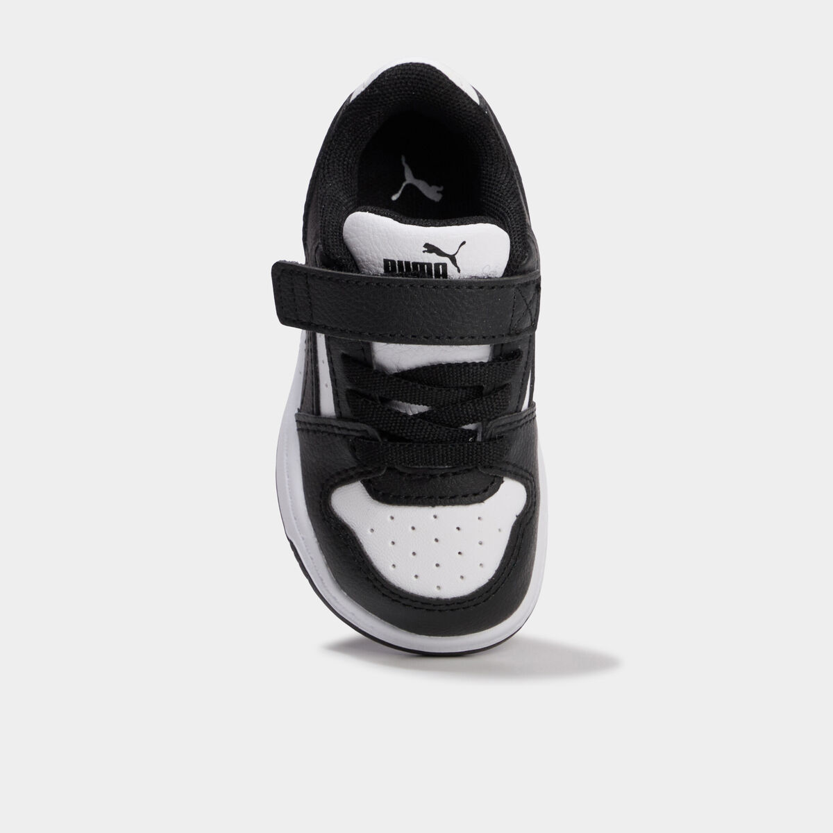 Baskets &agrave; scratchs Puma Rebound Slam noir b&eacute;b&eacute; gar&ccedil;on