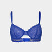 Soutien-gorge emboîtant dentelle bleu electrique femme