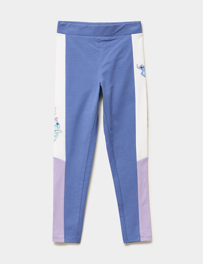Legging coton majoritaire Stitch multicolore fille