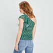 Blouse asymétrique vert femme