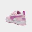 Tennis scratchs &agrave; lacets Puma Rebound V6 rose clair fille