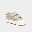 Baskets montantes scratchs bout renforc&eacute; vert olive b&eacute;b&eacute; gar&ccedil;on