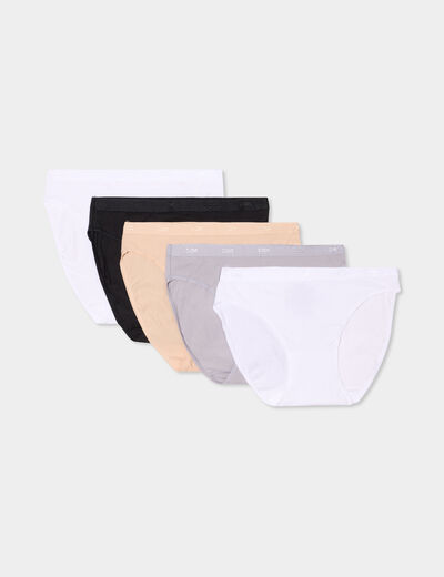 Lot 5 culottes coton sable femme