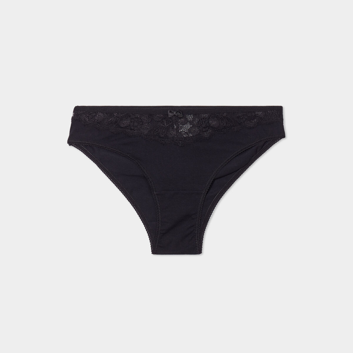 Culotte en coton noir femme
