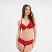 Soutien-gorge corbeille dentelle rouge femme