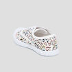 Tennis en toile à lacets multicolore fille