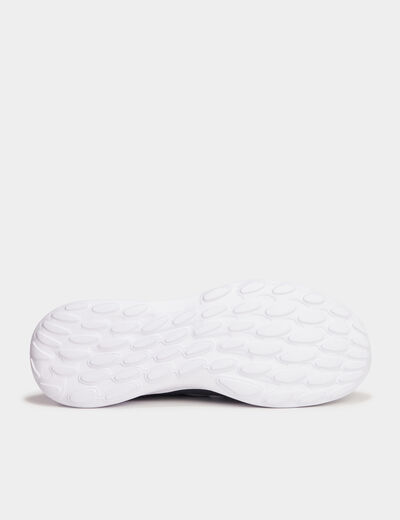 Baskets running &agrave; lacets bleu fonc&eacute; homme