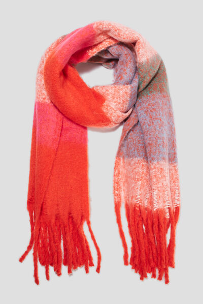 Écharpe multicolore femme