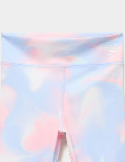 Short cycliste de sport ecru fille
