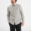 Chemise manches longues 1 poche vert kaki homme