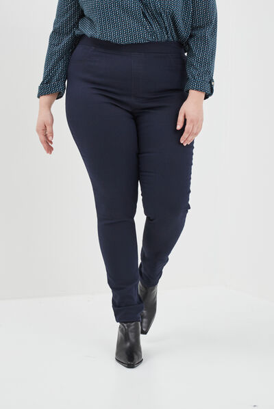 Jegging bleu marine femme grande taille