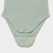 Lot 3 bodies coton c&ocirc;tel&eacute; sans manches vert kaki b&eacute;b&eacute;