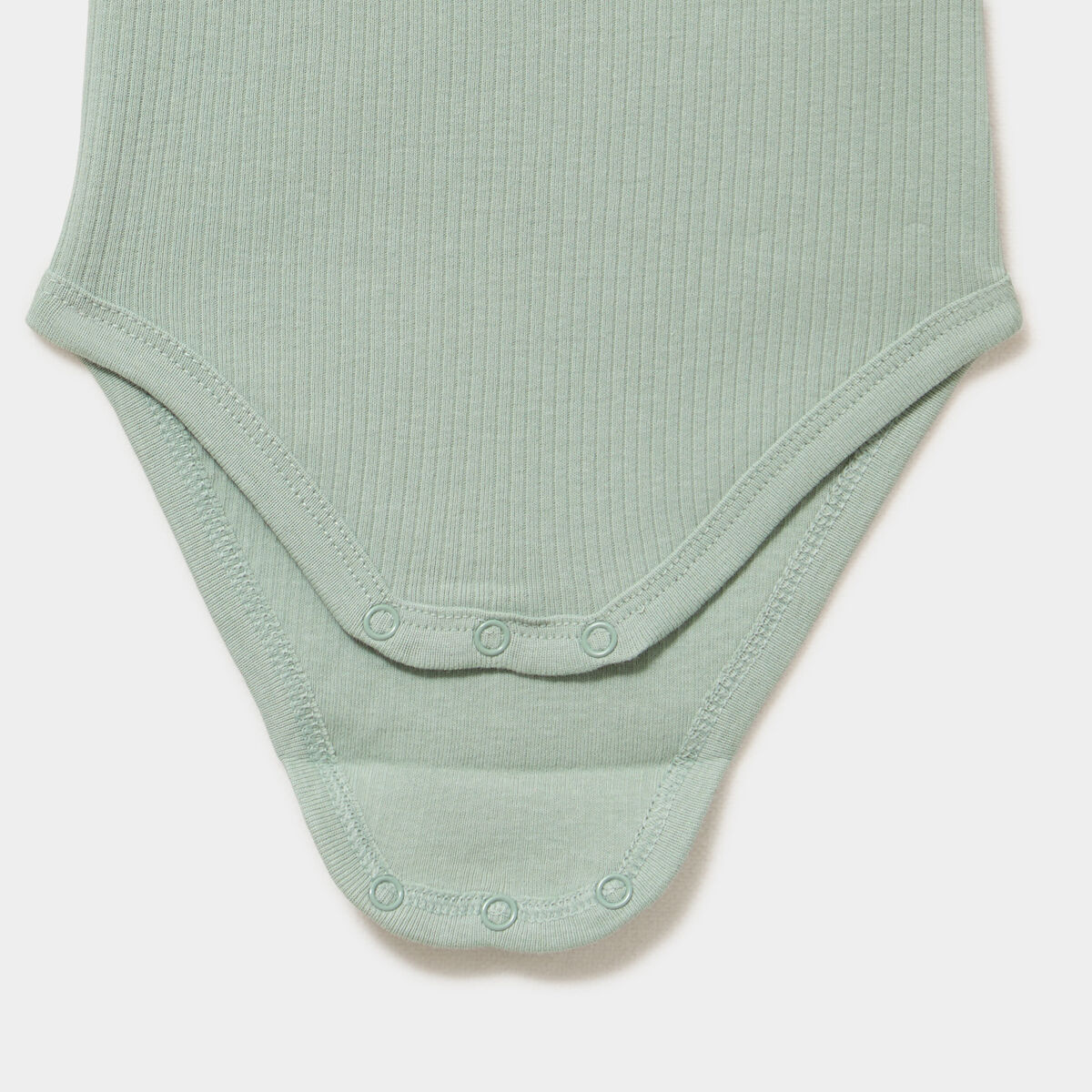 Lot 3 bodies coton c&ocirc;tel&eacute; sans manches vert kaki b&eacute;b&eacute;
