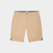 Bermuda short chino straight stretch beige homme