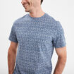 T-shirt manches courtes col rond bleu marine homme