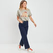 T-shirt Tic et Tac vert kaki femme