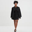 Robe sans manches à ouvertures Mosquitos noir femme